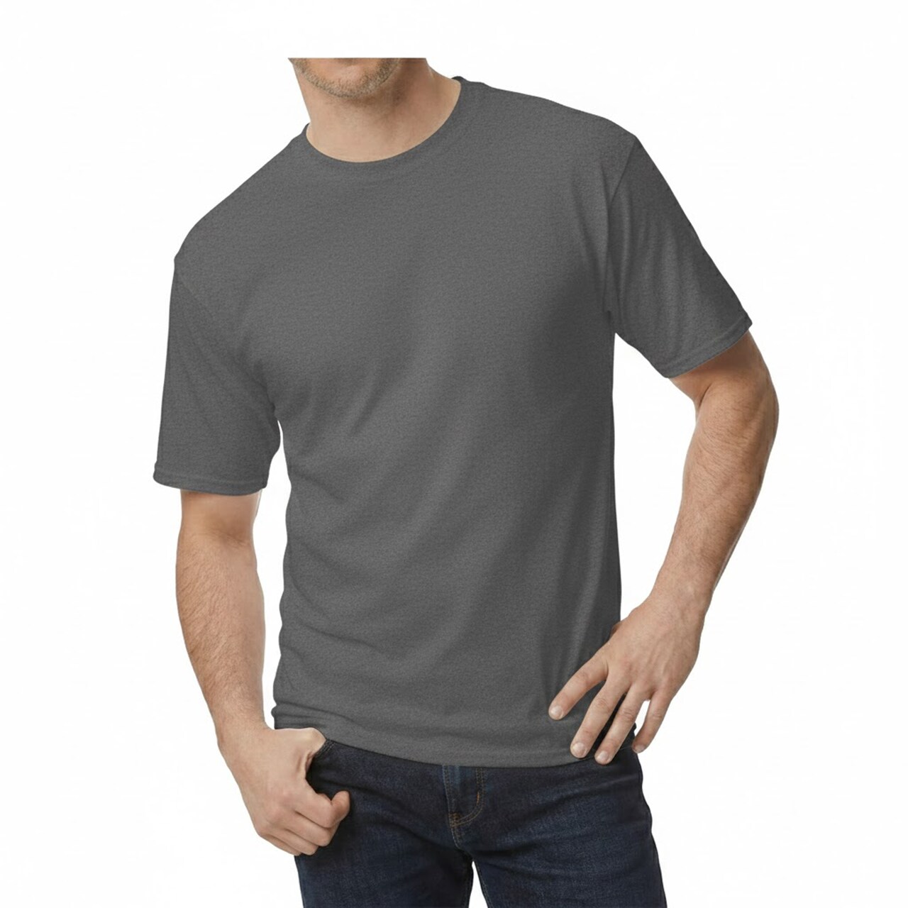 Gildan Ultra Cotton Men’s Tall T-Shirt, Classic Fit Basic Tee, 6 oz. 100% Cotton